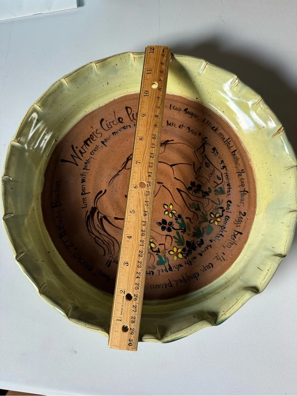 The Hungry Potter Handmade Horse Recipe Pie Dish Plate Country Kitchen Bakeware